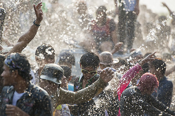 Image showing ASIA MYANMAR MANDALAY THINGYAN WATER FESTIVAL