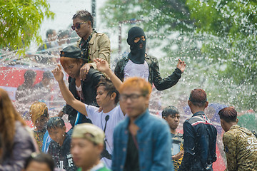 Image showing ASIA MYANMAR MANDALAY THINGYAN WATER FESTIVAL