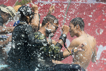 Image showing ASIA MYANMAR MANDALAY THINGYAN WATER FESTIVAL