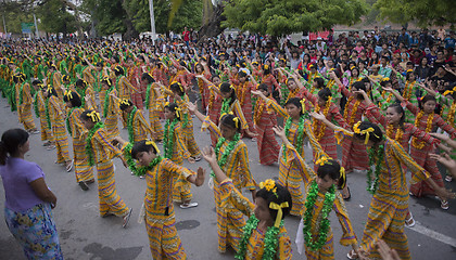 Image showing ASIA MYANMAR MANDALAY THINGYAN WATER FESTIVAL