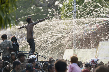 Image showing ASIA MYANMAR MANDALAY THINGYAN WATER FESTIVAL