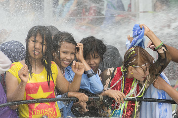 Image showing ASIA MYANMAR MANDALAY THINGYAN WATER FESTIVAL