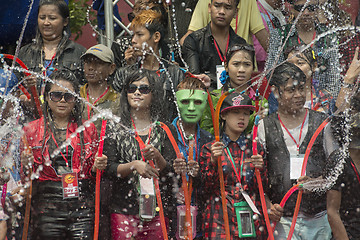 Image showing ASIA MYANMAR MANDALAY THINGYAN WATER FESTIVAL