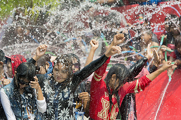 Image showing ASIA MYANMAR MANDALAY THINGYAN WATER FESTIVAL