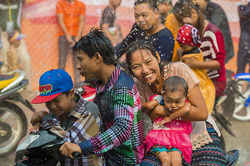 Image showing ASIA MYANMAR MANDALAY THINGYAN WATER FESTIVAL