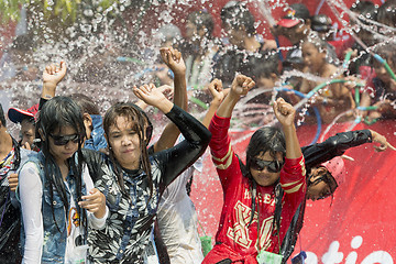 Image showing ASIA MYANMAR MANDALAY THINGYAN WATER FESTIVAL