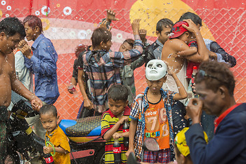 Image showing ASIA MYANMAR MANDALAY THINGYAN WATER FESTIVAL