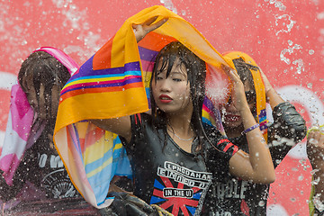 Image showing ASIA MYANMAR MANDALAY THINGYAN WATER FESTIVAL