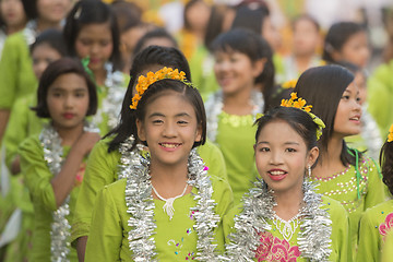 Image showing ASIA MYANMAR MANDALAY THINGYAN WATER FESTIVAL