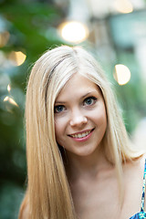 Image showing Smiling Blonde Girl