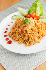 Image showing Sriracha Fried Rice with Shrimp