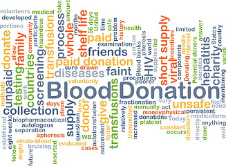 Image showing Blood donation background concept