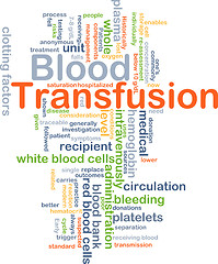 Image showing Blood transfusion background concept