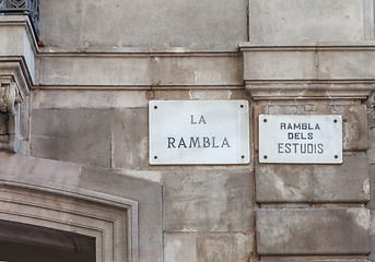 Image showing La Rambla