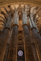 Image showing Gothic church interior