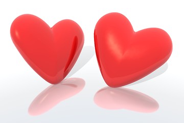 Image showing two hearts