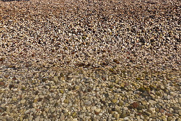 Image showing sea pebbles  