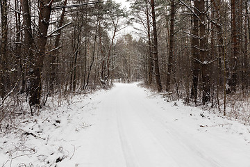 Image showing the winter road  