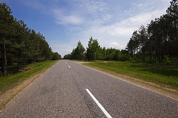Image showing the asphalted road  