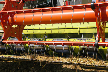 Image showing combine harvesters  