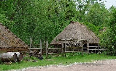 Image showing Farmyard in open air museum, Kiev, Ukraine