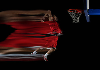 Image showing basketball player in action