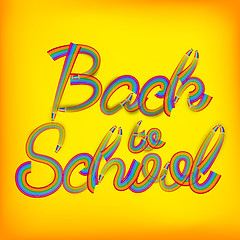 Image showing Back to school background. EPS 10