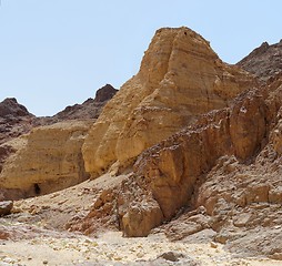 Image showing Scenic rocks in the desert, Israel