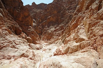 Image showing Scenic desert canyon near Eilat, Israel