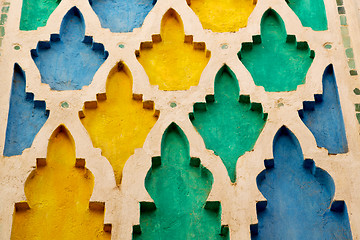 Image showing line in morocco africa   colorated floor ceramic abstract