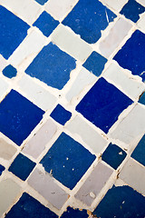 Image showing line in morocco africa old tile and colorated floor ceramic abst