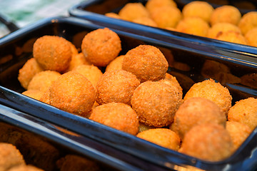 Image showing ruddy crispy cheese balls with spices