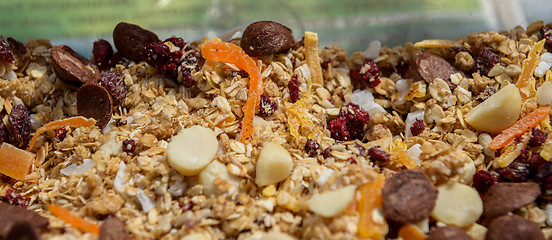 Image showing Muesli - healthy diet for the strong people