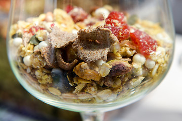 Image showing Muesli - healthy diet for the strong people