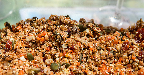 Image showing Muesli - healthy diet for the strong people