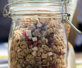 Image showing Muesli - healthy diet for the strong people