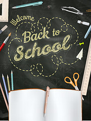 Image showing Back to School background. EPS 10