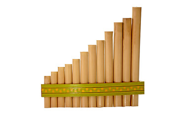 Image showing Panpipe isolated