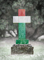 Image showing Gravestone in the cemetery - Hungary