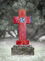 Image showing Gravestone in the cemetery - Tennessee