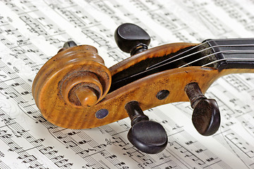 Image showing Violine on a note sheet