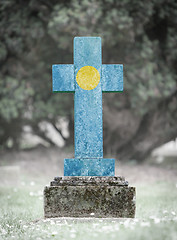 Image showing Gravestone in the cemetery - Palau