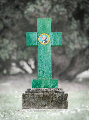 Image showing Gravestone in the cemetery - Washington