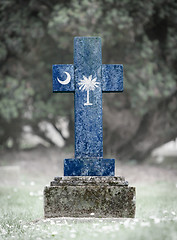 Image showing Gravestone in the cemetery - South Carolina