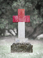 Image showing Gravestone in the cemetery - Indonesia