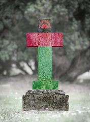 Image showing Gravestone in the cemetery - Malawi