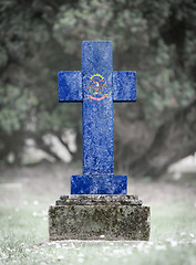 Image showing Gravestone in the cemetery - North Dakota