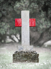 Image showing Gravestone in the cemetery - Peru