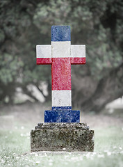 Image showing Gravestone in the cemetery - Costa Rica