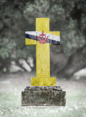 Image showing Gravestone in the cemetery - Brunei